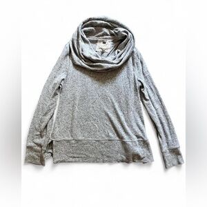 Cupio Women’s Heather Gray Cowl Neck Sweater Soft Pullover Size Medium